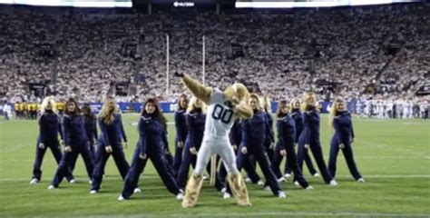 rolex dance byu|BYU's Cosmo the Cougar goes viral after dancing with Cougarettes.